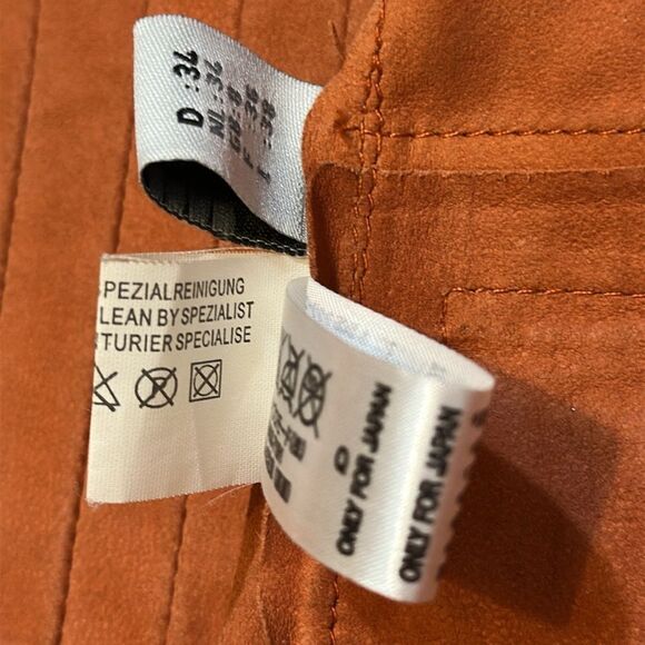 Elegance Paris women’s brown cognac leather jacket size US 2 - Picture 11 of 16